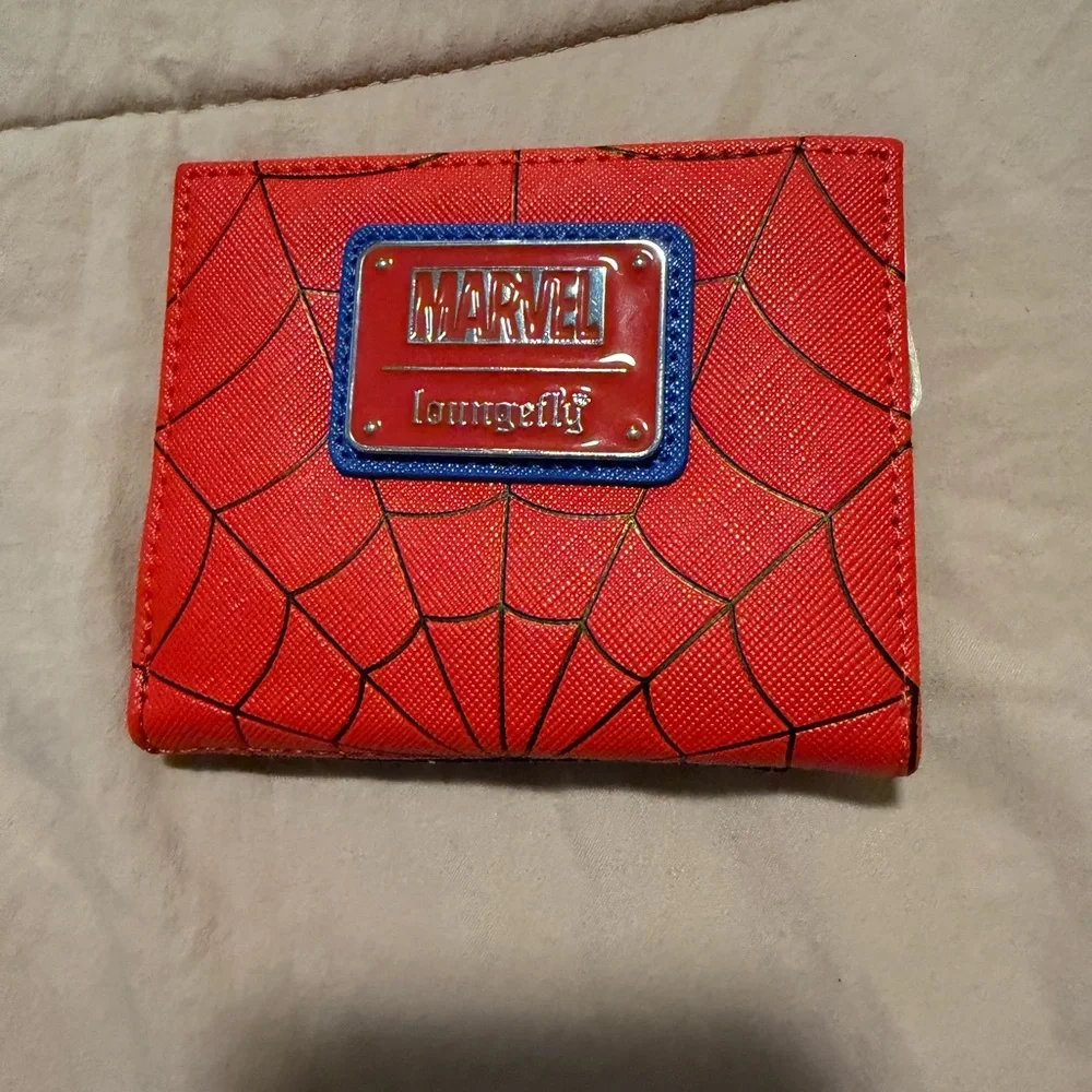 Lounge Fly Red and Blue Spider Wallet - Picture 2 of 5